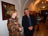 Anna Balejová, riaditeľka Podtatranskej knižnice, a Igor Pančuk