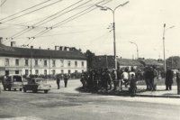 Demonštranti v centre Prešova (ÚPN)