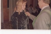 Poslankyňa Langová počas stužkovej slávnosti