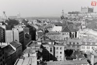 Na snímke panoráma Bratislavy s  hradom. V Bratislave 2. júna 1987. Foto TASR - Peter Šimončík.