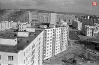 2. apríla 1980. Bratislava v 35. roku po oslobodení Sovietskou armádou. Záber na nové sídlisko Zrkadlový háj v mestskej časti Petržalka. FOTO - Štefan Petráš