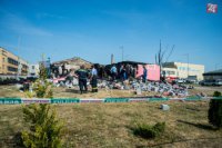 Trosky baru po rozsiahlom požiari