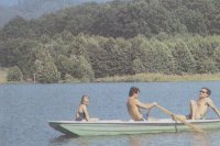 Vodná nádrž na Sigorde, 80. roky. Autor: Dionýz Dugas - Premeny a súčasnosť okresu Prešov