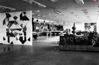 Na snímke z 2.februára 1971 bufet v oddelení pre vnútrozemské linky.  Autor: V. Přibyl.