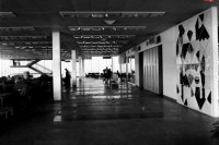 Na snímke z 2.februára 1971 bufet v oddelení pre vnútrozemské linky.  Autor: V. Přibyl.