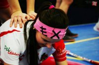 Bystrická florbalistka Janka Hríbiková v akcii