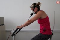 Slovenská lyžiarka Veronika Velez Zuzulová počas testov vo Vojenskom športovom centre Dukla v Banskej Bystrici