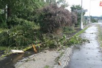 Dôsledky vyčíňania búrok v Banskej Bystrici