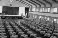 Na snímke spoločenská hala Parku kultúry a oddychu pre 1100 návštevníkov, kde sa poriadali zábavy, kabarety a tanečné večierky. Foto Tasr - Štefan Petráš