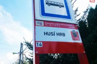 Linka číslo 14 vás odvezie na zastávku Husí hrb.