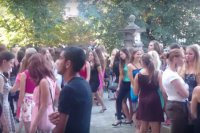 Riaditeľka Oľga Vavreková študentom popriala počas štúdia veľa šťastia a prezradila, že majú štyroch nových prvákov, chlapcov. Tých na škole spravidla mnoho nie je.