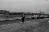 Na archívnej snímke z 26. marca 1991 v Bratislave otvorenie Mosta Mládeže. FOTO TASR - Drahotín Šulla