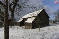 Stará stodola v obci Ruská Nová Ves pri Prešove.