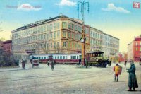 V okolí hotela Carlton, Zdroj foto: Stará Bratislava na fotografiách a obrazoch