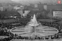 Fontána Družba na vtedajšom Gottwaldovom námestí, Foto: Štefan Petráš