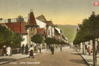 Pohľad na vtedajšiu Masarykovu ulicu v roku 1921.