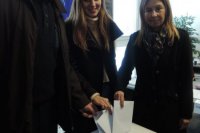 18-ročná Paulína Janíková, ktorá patrí medzi 167 prvovoličov v okresnom meste v Malackách. Autor foto: Erik Mader