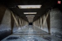 Plavebná komora Gabčíkova: Pohľad z dna komory na vráta.