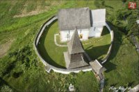 Čerínsky kostol - letecký záber