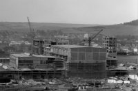 Archívne zábery prezrádzajú pohľad na výstavbu pivovaru zo 7. apríla 1967. foto: Gabriel Bodnár