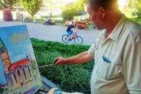 Maestro v akcii na Hlavnej ulici v Prešove. Odchytili sme ho na krátky rozhovor aj my.