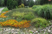 kvetinová výzdoba v Parku pod Pamätníkom SNP