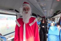 Vo vlaku sa staral o program aj Mikuláš.