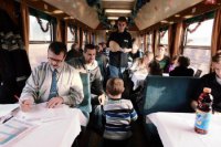 Aj takto to vyzeralo vo vlaku.