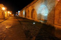 Michalská ulica po zotmení