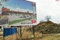 Stavba obchodného centra Solivaria v Prešove.