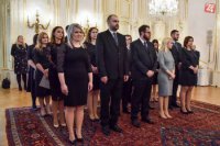 Na snímke slávnostný akt vymenovania sudcov bez časového obmedzenia prezidentom SR Andrejom Kiskom 4. decembra 2017 v Bratislave.
