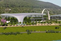 1. - 2. miesto - Víťazný návrh A z dielne Ing. arch. Pavla Mrázeka