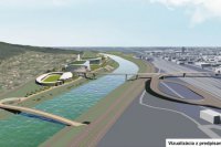 1. - 2. miesto - Víťazný návrh A z dielne Ing. arch. Pavla Mrázeka