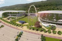 1. - 2. miesto - Víťazný návrh A z dielne Ing. arch. Pavla Mrázeka