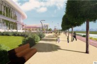 1. - 2. miesto - Víťazný návrh A z dielne Ing. arch. Pavla Mrázeka