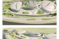 1. - 2. miesto - Víťazný návrh B. Autormi projektu sú  Ing. arch. Ján Gustiňák, Ing. Miroslav Kováčik a Ing. Pavol Ladňák