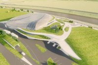 1. - 2. miesto - Víťazný návrh B. Autormi projektu sú  Ing. arch. Ján Gustiňák, Ing. Miroslav Kováčik a Ing. Pavol Ladňák