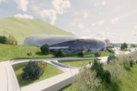 1. - 2. miesto - Víťazný návrh B. Autormi projektu sú  Ing. arch. Ján Gustiňák, Ing. Miroslav Kováčik a Ing. Pavol Ladňák