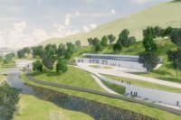 1. - 2. miesto - Víťazný návrh B. Autormi projektu sú  Ing. arch. Ján Gustiňák, Ing. Miroslav Kováčik a Ing. Pavol Ladňák