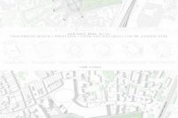 Námestie A. Hlinku so Sadom SNP - Návrh autorského kolektívu Laboratória architektúry krajiny – LABAK, Bratislava. Návrh "D" - 2. miesto.