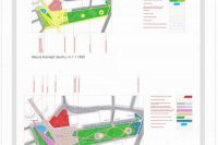 Námestie A. Hlinku so Sadom SNP Návrh "B" - Autor: Ing. Rudolf Tupý, Žilina. Spolupráca: Mgr. Ing. Marek Sobola, PhD. a Ing. arch. Ľubomír Kružel, ml.