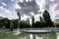 Závojová fontána v Ružinove, Park A. Hlinku