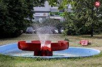 Fontána Vlna v Rači.