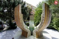 Mozaiková fontána v Ružinove