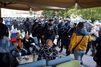 Protivládny protest na Hlavnej ulici v Košiciach