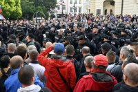 Protivládny protest na Hlavnej ulici v Košiciach