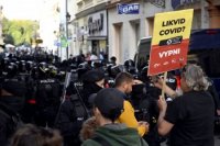 Protivládny protest na Hlavnej ulici v Košiciach