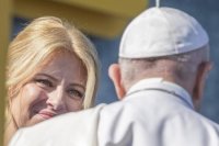 pápež František a prezidentka SR Zuzana Čaputová
