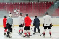 Tréning prešovských hokejistov.