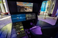 letecký simulátor VRM vystavený v slovenskom pavilóne na Svetovej výstave Expo Dubaj 2020